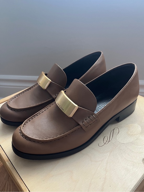 rag & bone Shoes - Rag & Bone Canter Brown Leather Loafers with Gold Buckle